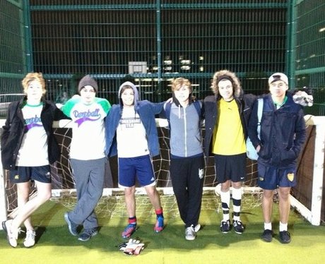 One direction playing football