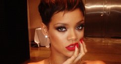 Rihanna poses for a photoshoot