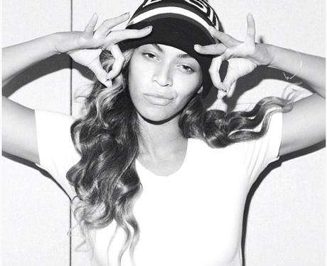 Beyonce poses for fans on Instagram