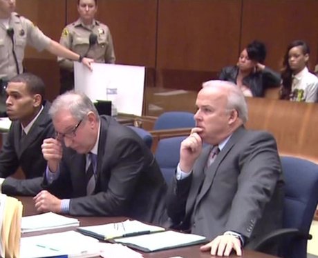 Rihanna sits in on Chris Brown's court hearing in Los Angeles