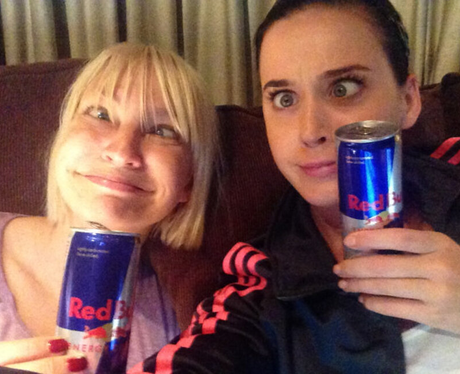 Katy Perry and Sia in the recording studio