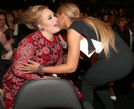 Adele and Beyonce 2013 Grammy Awards