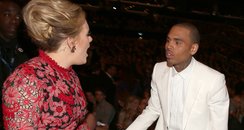 Adele and Chris Brown Grammys 2013