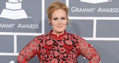 Adele arrives at the Grammy Awards 2013