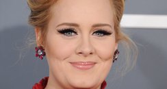 Adele arrives at the Grammy Awards 2013