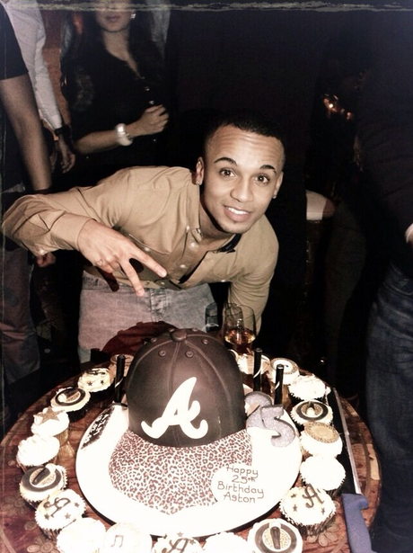 Aston Merrygold celebrates his birthday