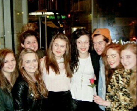 Harry Styles celebrates Valentine's Day in Nandos