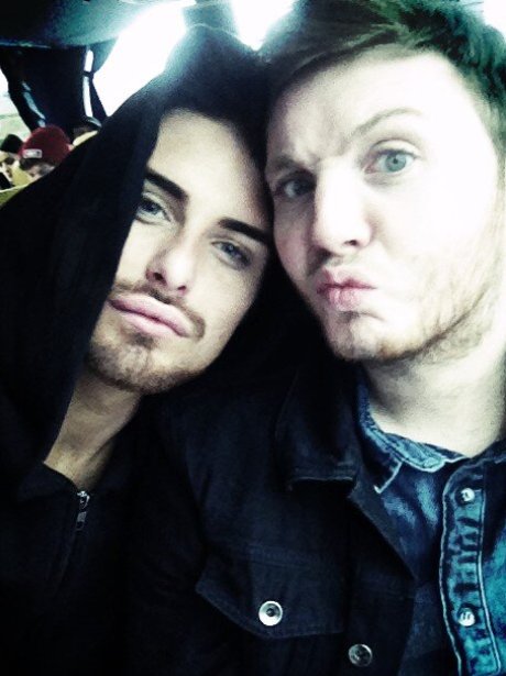 James Arthur with Rylan Clark