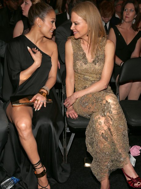 Jennifer Lopez and Nicole Kidman at the Grammys