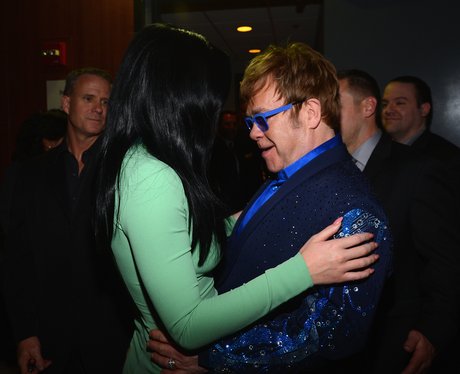 Katy Perry and Elton John at the 2013 Grammy Award