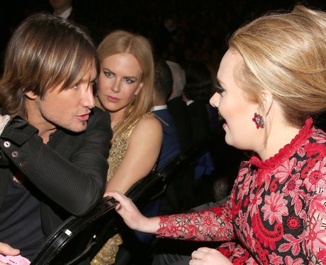 Keith Urban and Adele at the Grammy Awards 2013