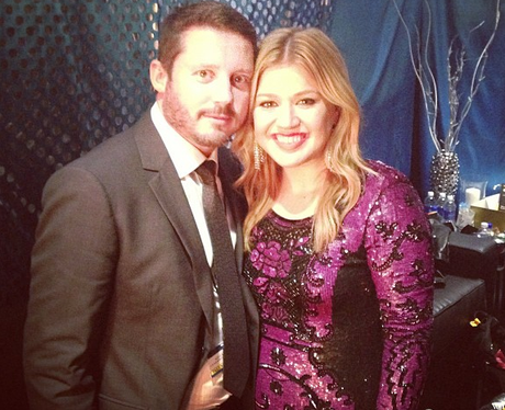 Kelly Clarkson with her fiance Brandon Blackstock