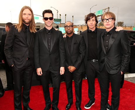 Maroon 5 arrive at the Grammy Awards 2013