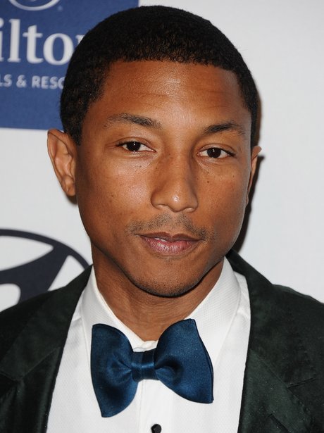 pharrell at a pre grammys show