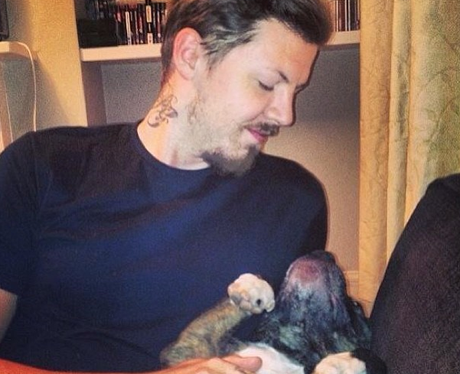 Professor Green with his dog
