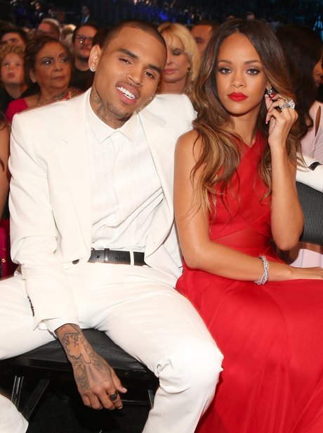 Rihanna and Chris Brown at the Grammy Awards 2013