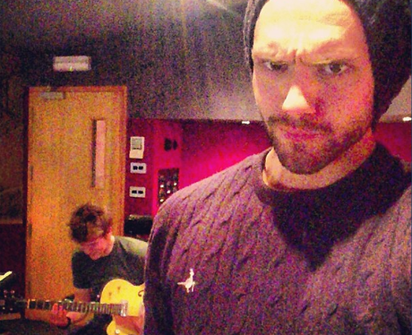 Andy Brown pulls a funny face