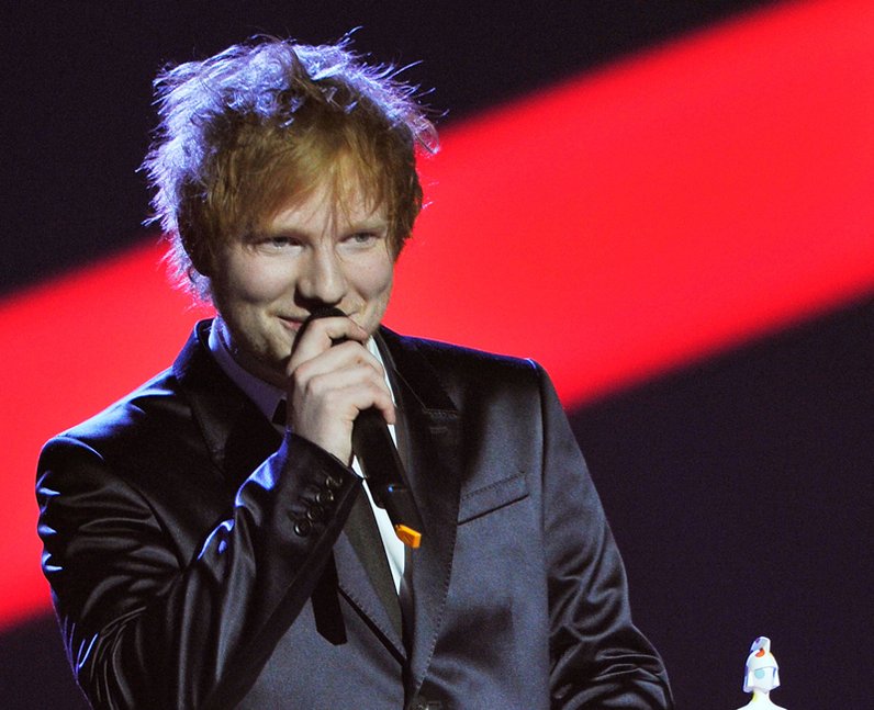 Ed Sheeran BRIT Awards 2013 On Stage