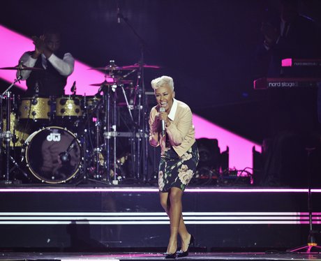 Emelie Sande performs at The Brit Awards