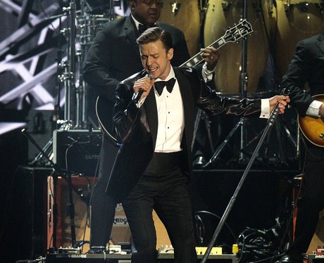 Justin was rocking a Tom Ford suit during his performance of 'Mirrors'. -  BRIT... - Capital