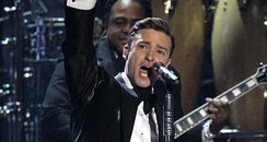 Justin timberlake live on stage at the BRIT Awards