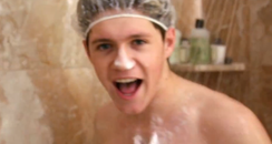Niall in shower One Way Or Another Video