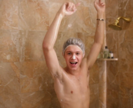 Niall in the shower One Direction One Way Or Another