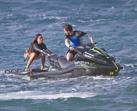 Rihanna Jet Skiing in Hawaii
