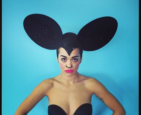 Rita Ora dressed as a mouse