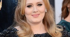 Adele arrives at the Oscars 2013