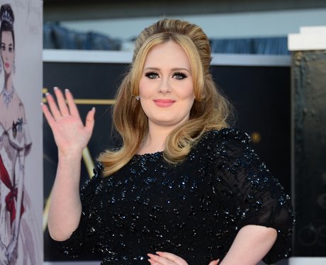 Adele arrives at the Oscars 2013