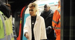 Emeli Sande filming her new video on the tube