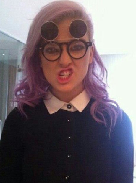 Perrie Edwards wearing glasses