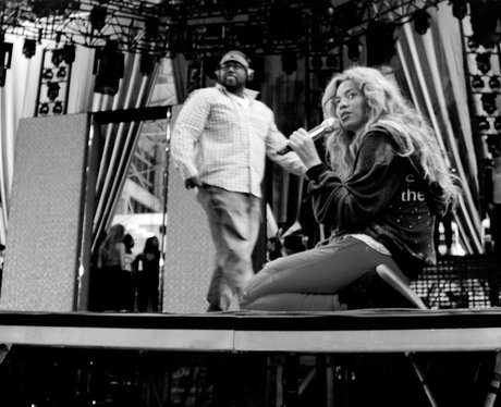 Beyonce at rehearsals for her world tour