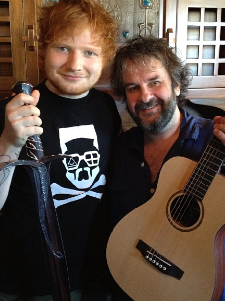 Ed Sheeran and Peter Jackson