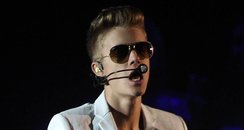 Justin Bieber performs in London