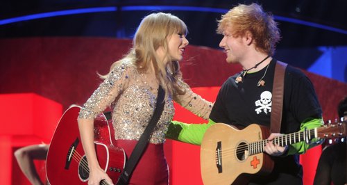 Taylor Swift and Ed Sheeran