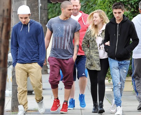 The Wanted arrive in Los Angeles