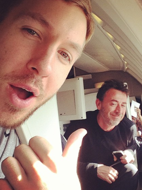 Calvin Harris flying out to Dallas in Texas