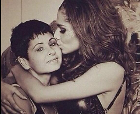 Cheryl Cole with her mum