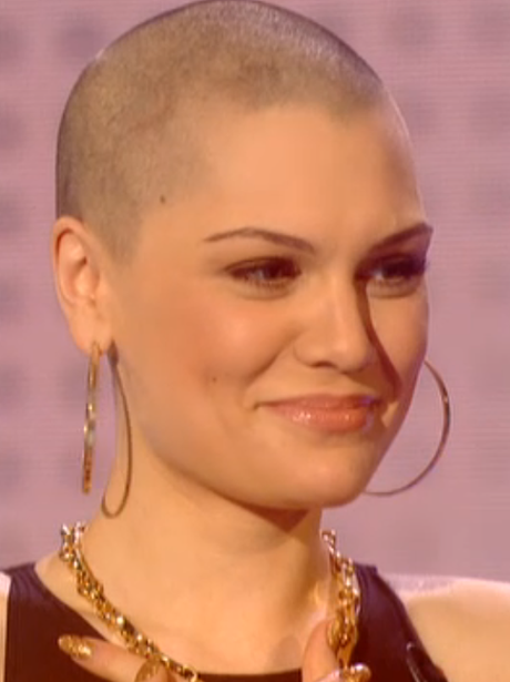 jessie j with a shaved head