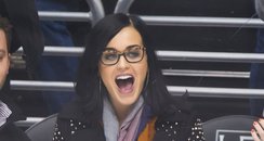  Katy Perry attends a hockey game 