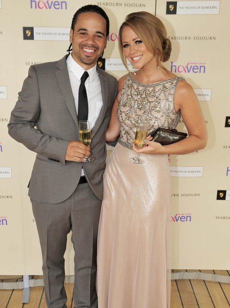 Kimberley Walsh and Justin Scott out together