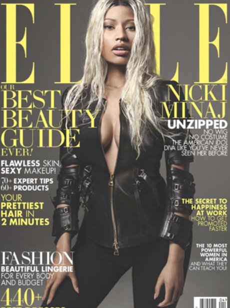 Nicki Minaj on the cover of Elle Magazine