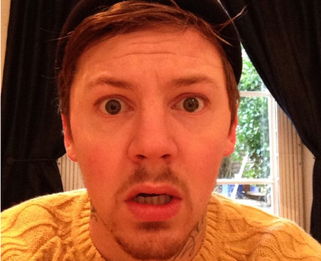 Professor Green walks his dog