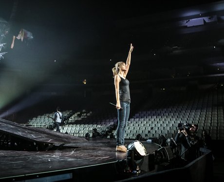 Taylor Swift rehearses for The RED Tour