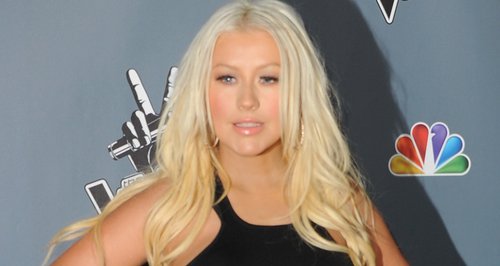 Christina Aguilera arrives at The Voice