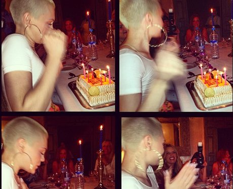 Jessie J celebrates her birthday out on holiday
