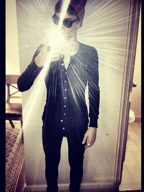 Justin Bieber in a onesie