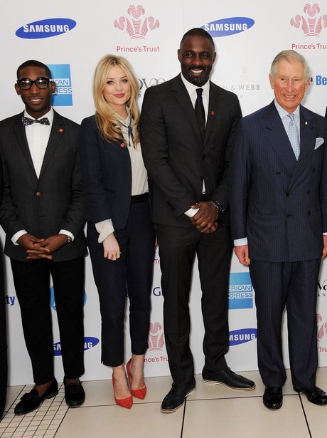 Tinie Tempah with Prince Charles at a Prince's Trust event